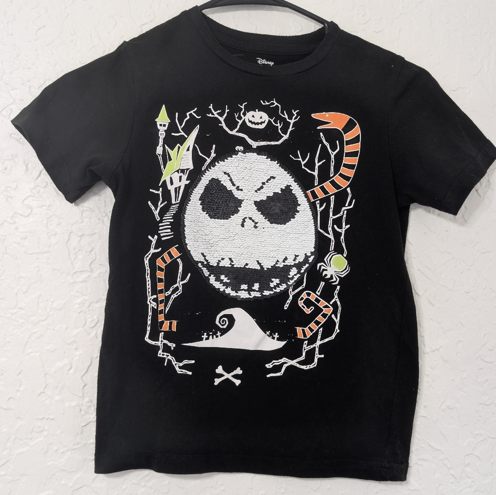 Disney JACK SKELLINGTON nightmare before Christmas Youth S T Shirt HALLOWEEN